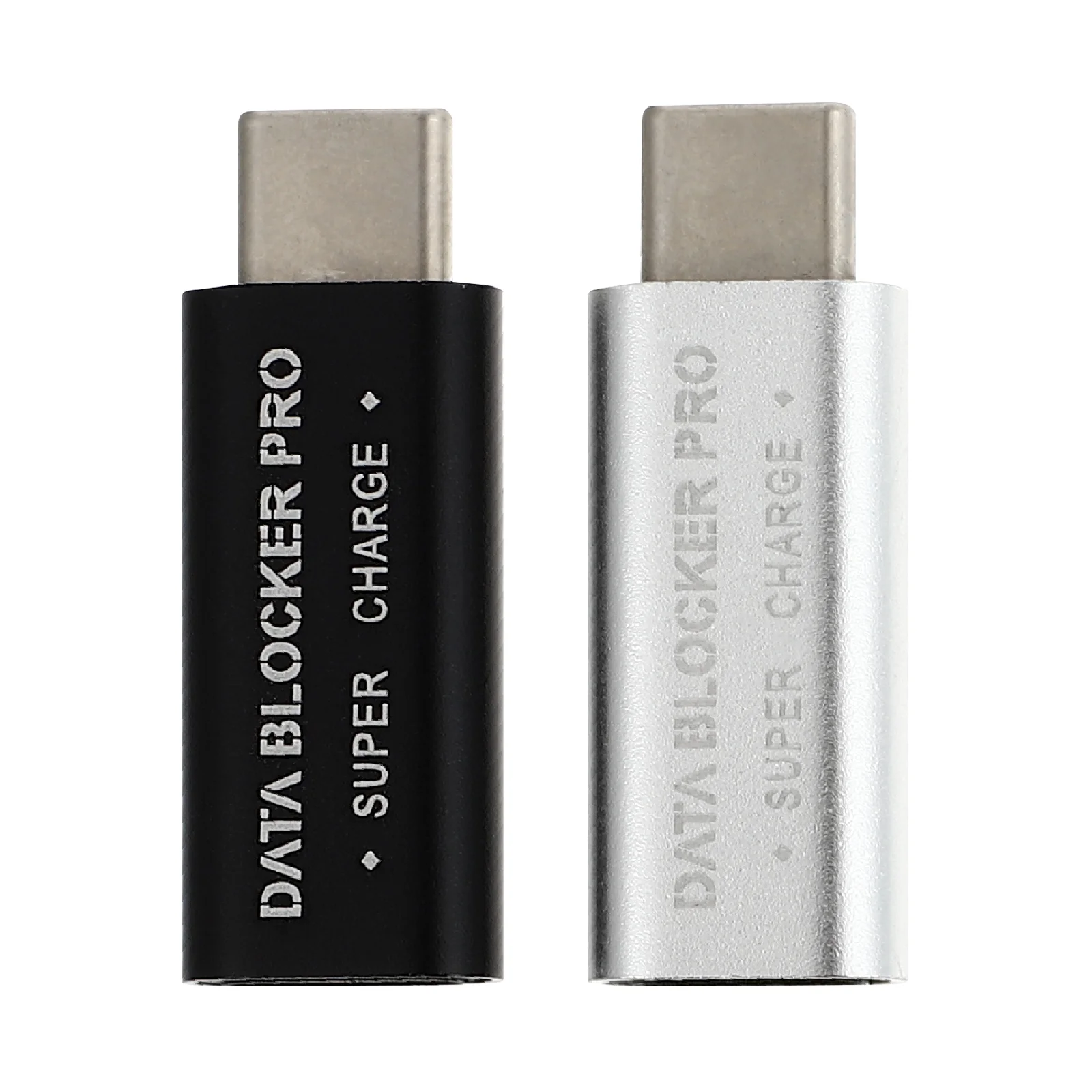 2 PCS Data Type-C Type-c Charge Adapter Jacking Prevention Protection Converter Charge-Only Aluminum Alloy