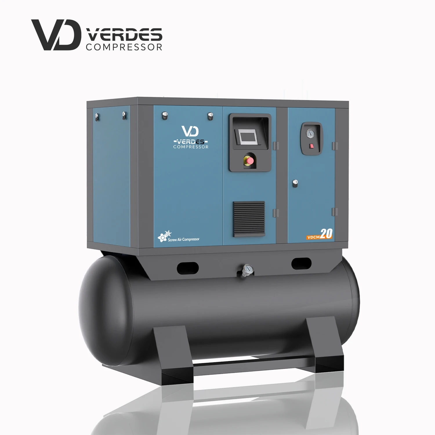 

VERDES Industrial 4-in-1 Electric Rotary Screw Air Compressor with 300 500L Dryer 8 10 16 20 Bar Rotery All-in-One Compressor