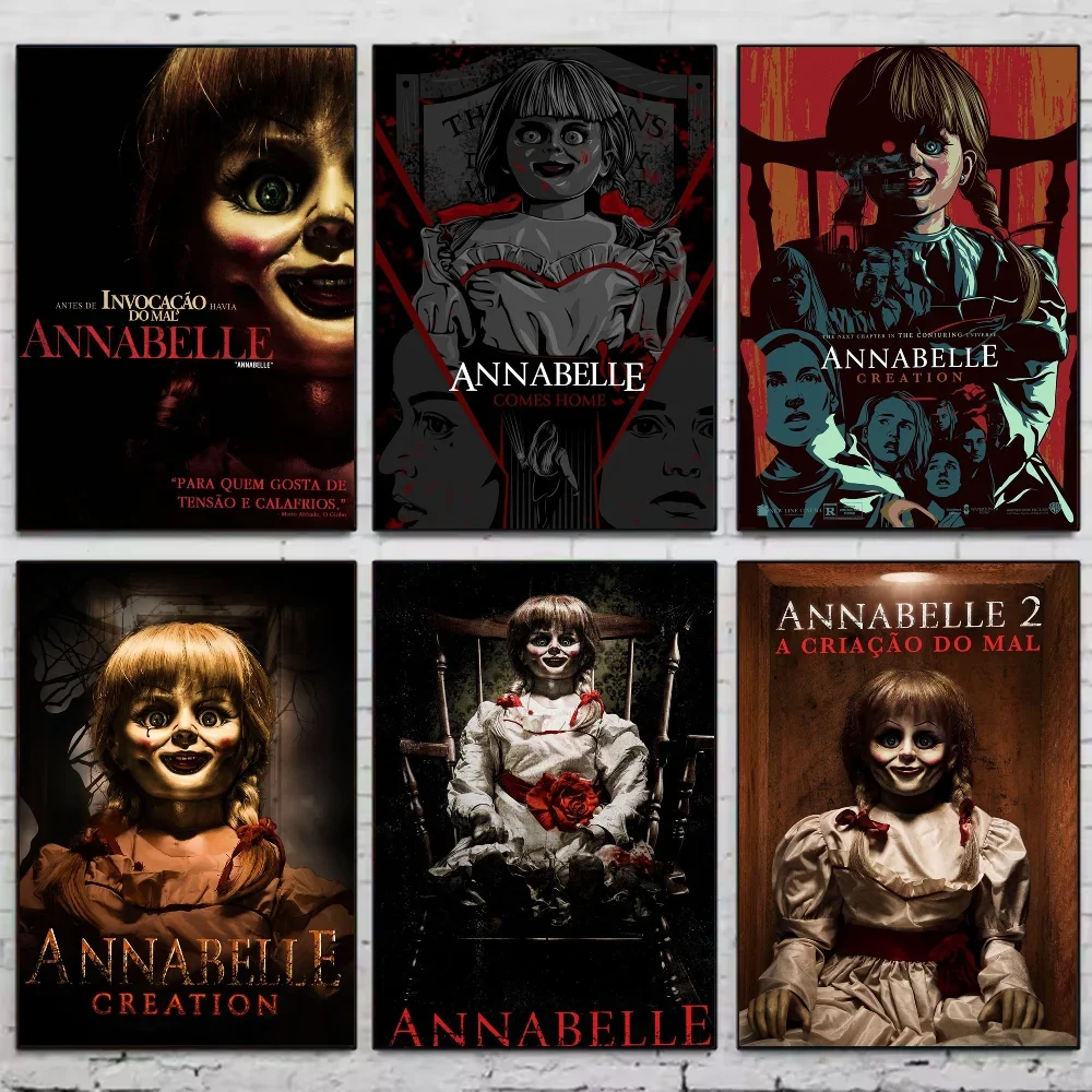 Annabelle Movie Poster Horror Poster Minimalist Aesthetics Print Canvas Painting for Living Room Modern Home Decor