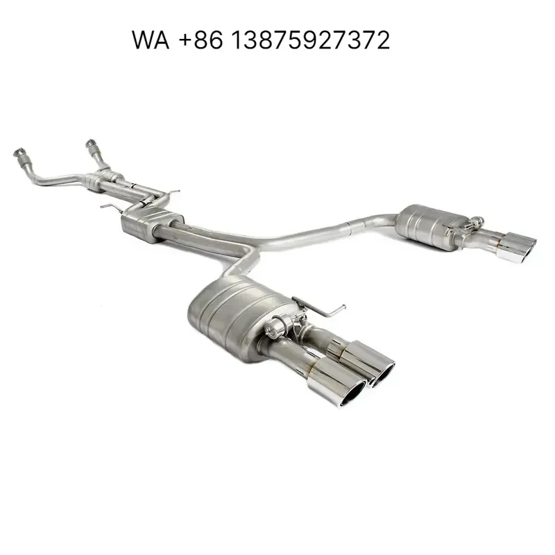 Custom Titanium Alloy Exhaust System Catback Pipes for S4 B8 SS304