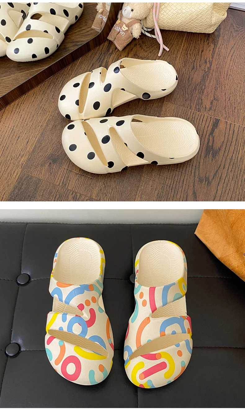 2026 Sommer Neue Ballett-Lochschuhe – Beliebte, niedliche, atmungsaktive Damen-Strandschuhe, schlichte, lässige koreanische Outdoor-Alltagsslipper – Detail 23