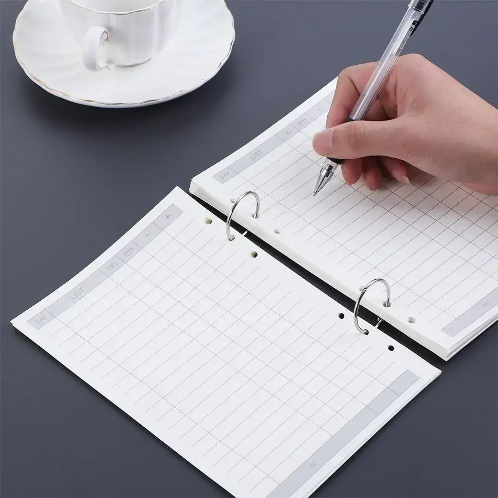 Grid Dot Line Tagesplaner Spiralbinder A5 A6 A7 Binder Innenseite Loseblatt Innenseite Notizbuch Nachfüllpapier Nachfüllung