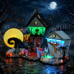 Hprosper LED Light for LEGO 21351 Disney Tim Burton's The Nightmare Before Christmas Decorative Lamp With Battery Box