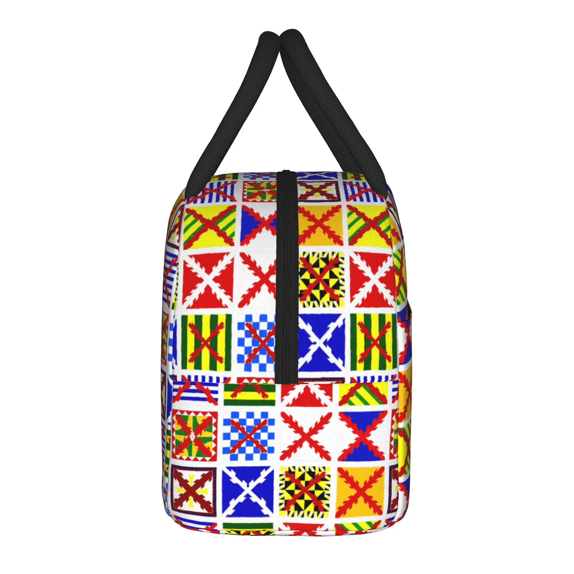 Burgundy cross Tercios de Flandes Insulated Lunch Bags Large  Meal Container Thermal Bag Tote Lunch Box Food Handbags