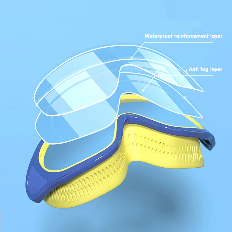 نظارات سباحة للأطفال ، مضادة للضباب ، نظارات حمام سباحة مقاومة للماء ، مضادة فوق بنفخة ، رؤية واضحة ، حديقة مائية ، سباحة ، حديقة