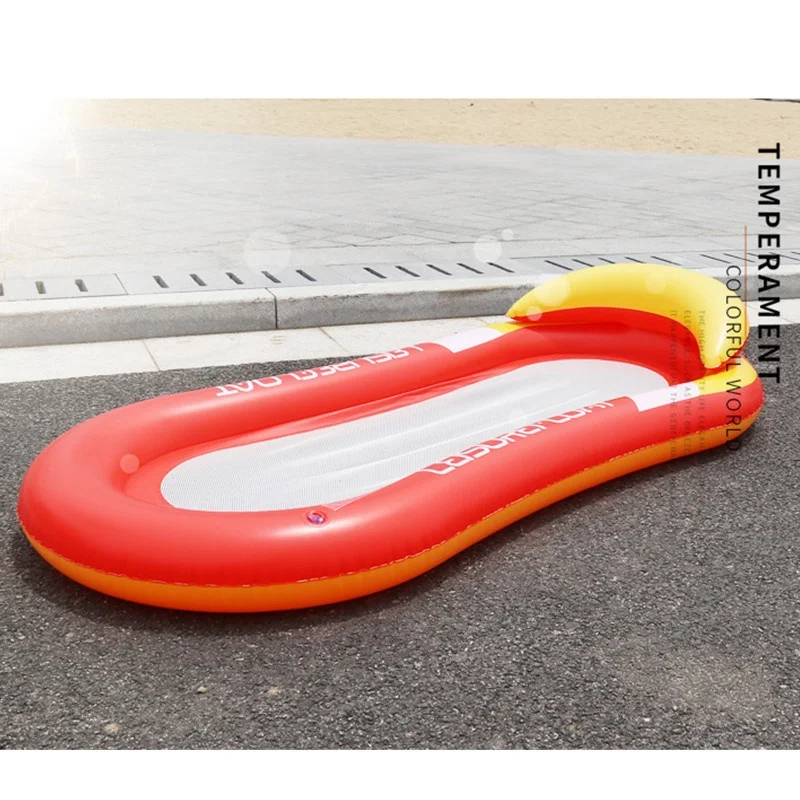 Hamaca de agua plegable para dormir al aire libre, tubo inflable, fila flotante, piscina de aire, colchones de mar, cama, tumbona de playa, silla