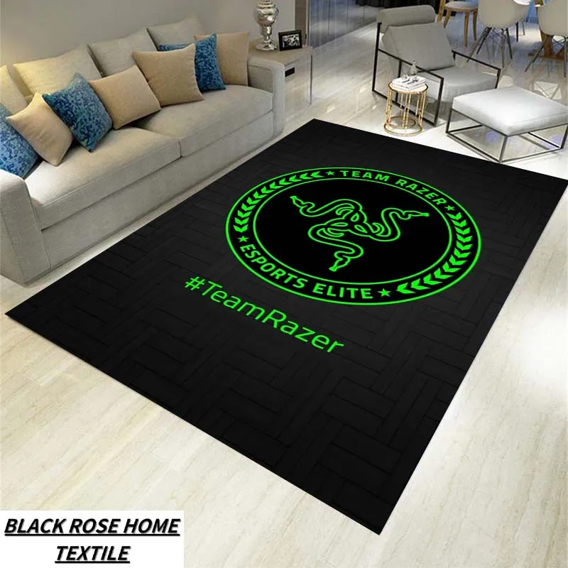 

14 Style razer Logo Carpet 2025 New Fashion Decoration Living Room Floor Mat Bedroom Door Mat Casual Anti slip Rug Birthday Gift
