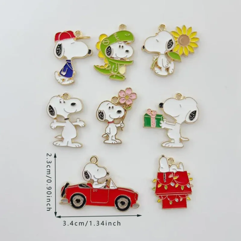 10 Stück frische, süße und niedliche Anhänger aus der Card Puppy-Serie, DIY-Schmuckherstellung, Ohrringe, Schlüsselanhänger-Zubehör – Detail 1