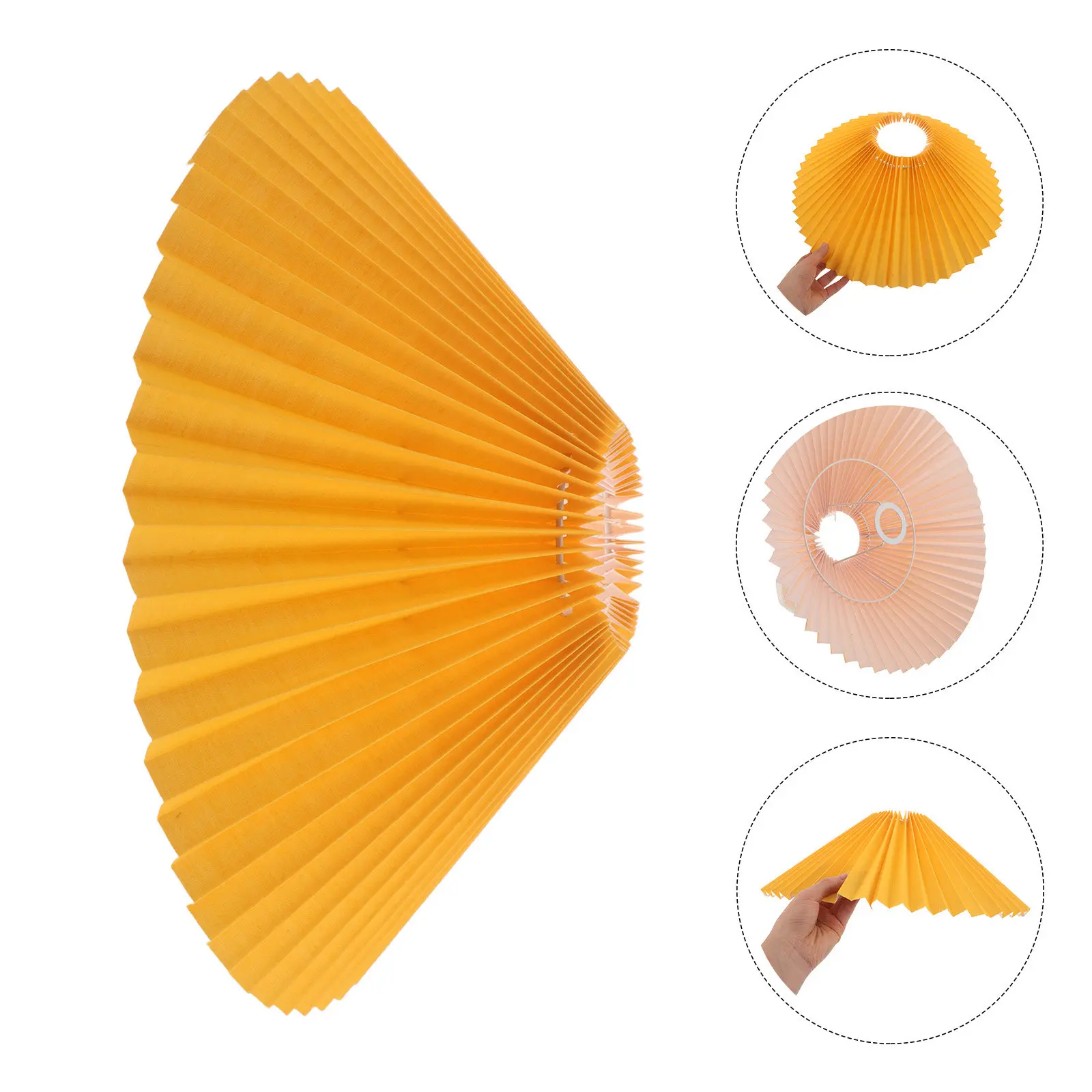 

Плиссированный тканевый абажур Bell, цвет шалфейно-зеленый, классический современный, для настольных, прикроватных и напольных ламп, диаметр 4.7 (верх) x 12.6 (низ) x 8 (высота)