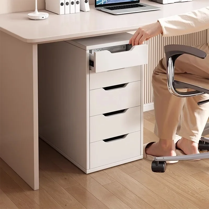 

File Cabinet Under Desk Drawer Office Wooden Storage Desk Table Locker Low Office Small