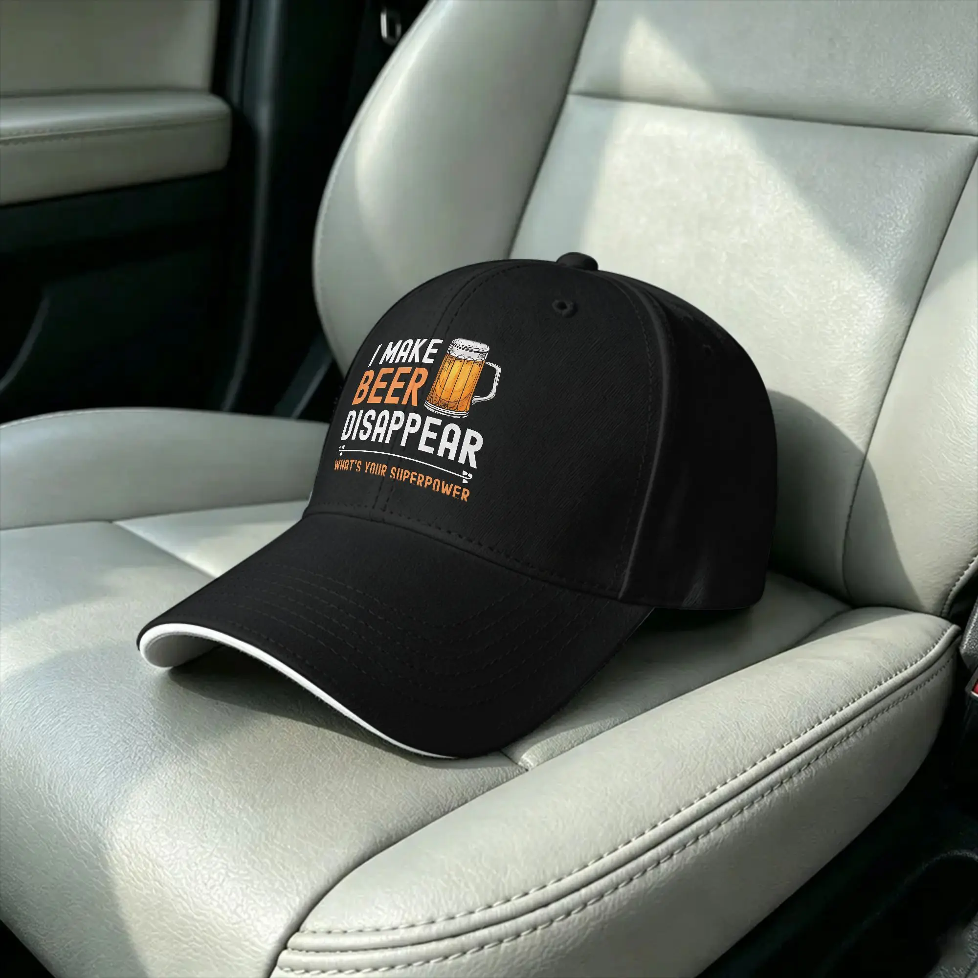 I Make Beer Disappear What's Your Superpower Funny Drinking Sun Baseball Cap  Summer Fashion Sport Baseball Caps