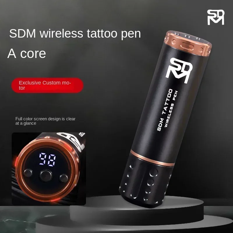 Tattoo Material Source New Style Sdm Three-Generation Wireless Tattoo Pen Tattoo Machine All-in-One Machine 4.0 Lines