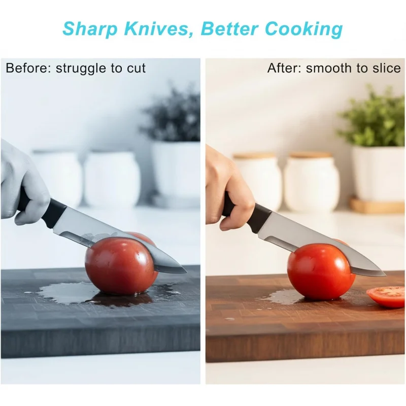 Elite Kitchen Knife Sharpener with 3 Stages Professional Manual Blade Sharpening Ceramic StoneTungsten Carbide Plate Diamond rod