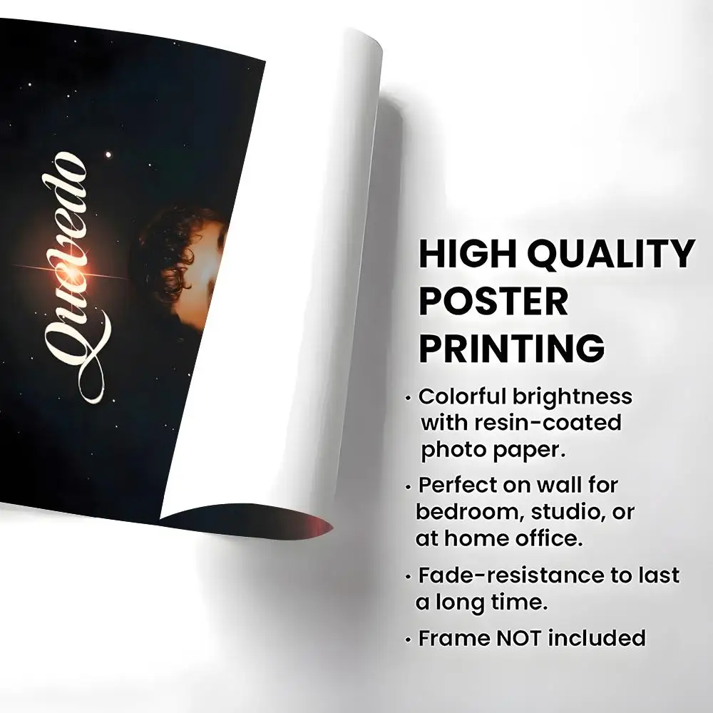 Singer Quevedo Poster High-definition  poster stickers, suitable for bedroom, living room, home decoration