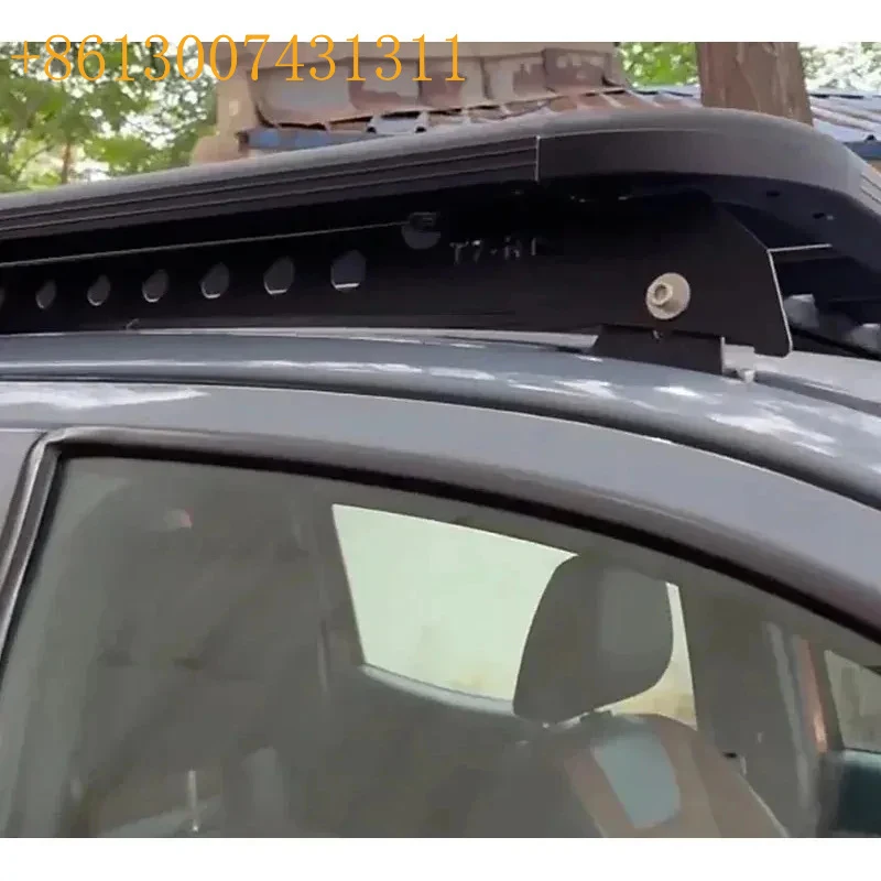 High Quality Carbon Black Aluminum Roof Rack 100kg+ Load Capacity 225x130x6cm