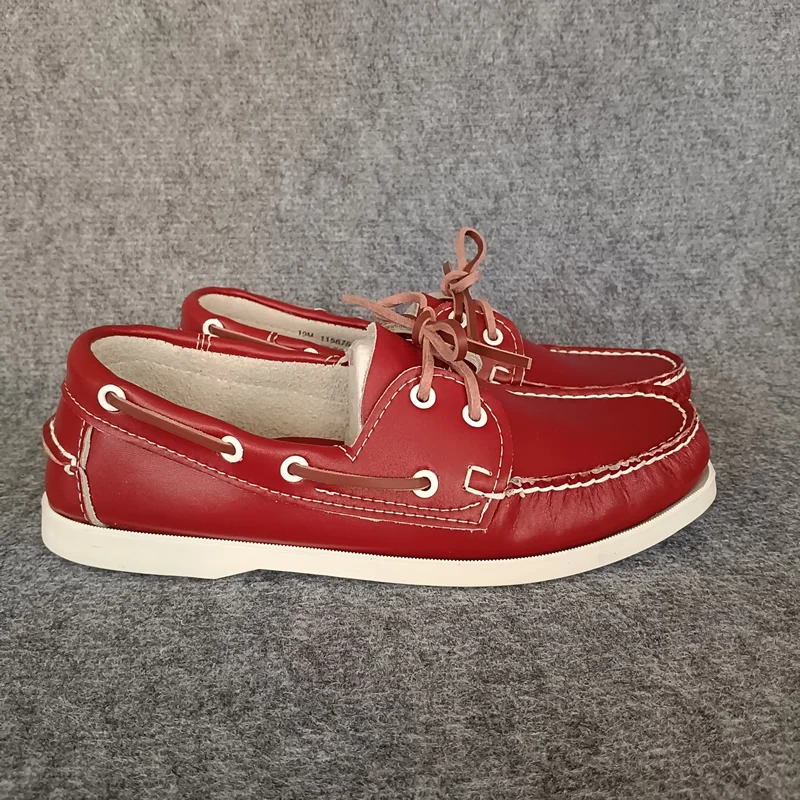 Brand Men\'s Boat Shoes Genuine Leather Casual Shoe Lace Up Walking Flat Business Shoes for Men Classic Loafers