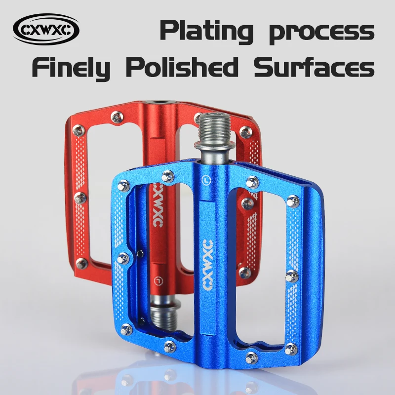 

CXWXC 3-подшипниковая велосипедная педаль из алюминиевого сплава с ЧПУ, противоскользящая педаль для шоссейного велосипеда MTB, расширенные педали, профессиональные аксессуары для велоспорта