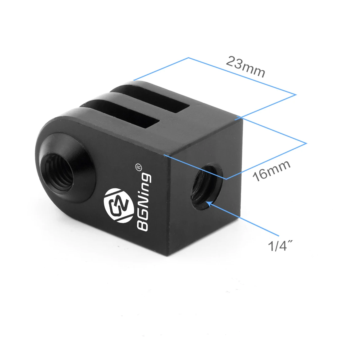 Aluminiumlegierung Stativadapter 1/4" M6 CNC Metallhalter Halterung für Gopro 13 12 11 10 9 8 7 SJCAM YI DJI Action Kamera Zubehör – Detail 1
