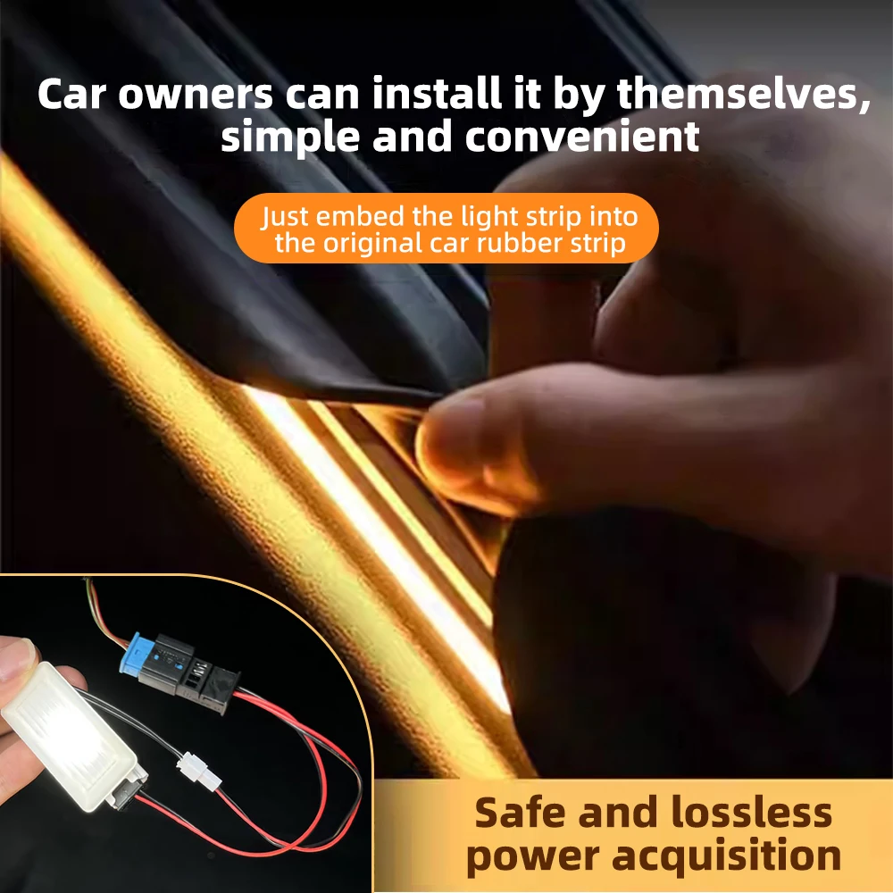شريط إضاءة صندوق السيارة الخلفي لسيارات BMW 1 2 3 5 Series E90 E60 E70 E46 F10 F20 F30 G20 F34 i3 سيليكون LED ساطع