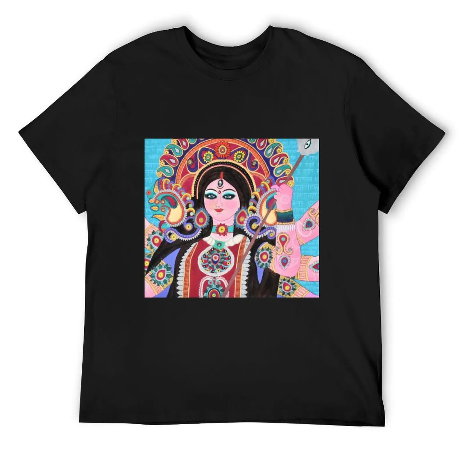 Durga Maa - Hindu Warrior Goddess T-Shirt korean fashion plus size tops anime stuff mens graphic t-shirts funny