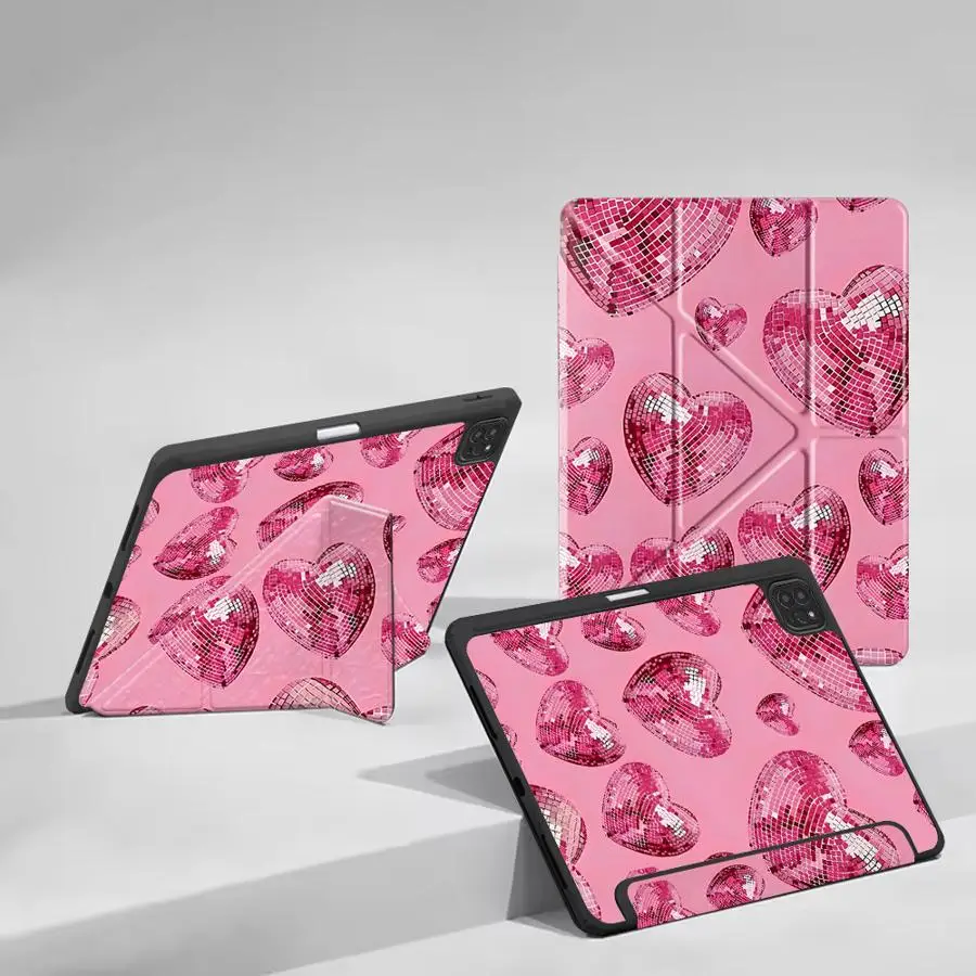 

Tablet Case For iPad Pro 2025 Pro 11th 10th 9th 8th 7th 12.9inch Air 4 5 M3 M2 1 2 M4 11inch Mini 6 7 Holder Cover Love Lipstick
