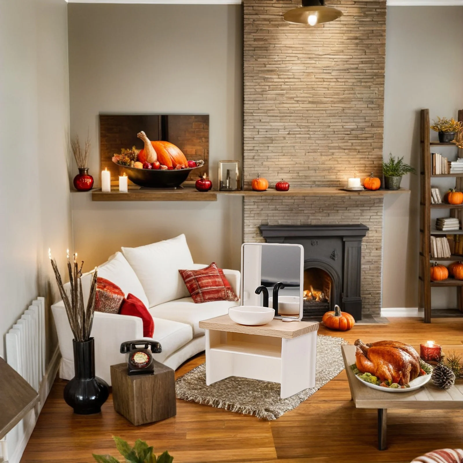 5 stks Miniatuur Poppenhuis Badkamer Set 1:12 Schaal Mini Badkamermeubels Fantasiespel Bad Wc Wastafel Douche Decor