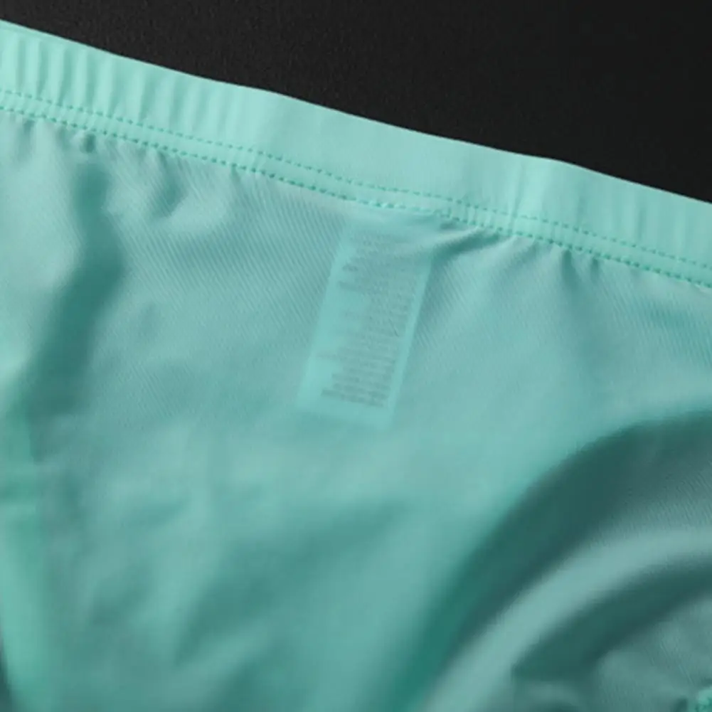 2025 Men Briefs Stretchy Breathable Comfortable Soft See Through Ice Silk Sexy Low Waist Panties Male Ice Silk Low Waist Briefs