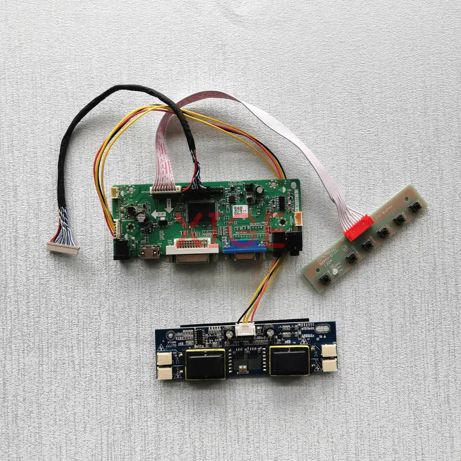 

LCD Matrix Controller Drive Board Fit T150XG01 HT15X13 HT15X15 TM150XG VGA+DVI+HDMI 1024x768 4-CCFL 1024*768 LVDS 20-Pin Kit DIY