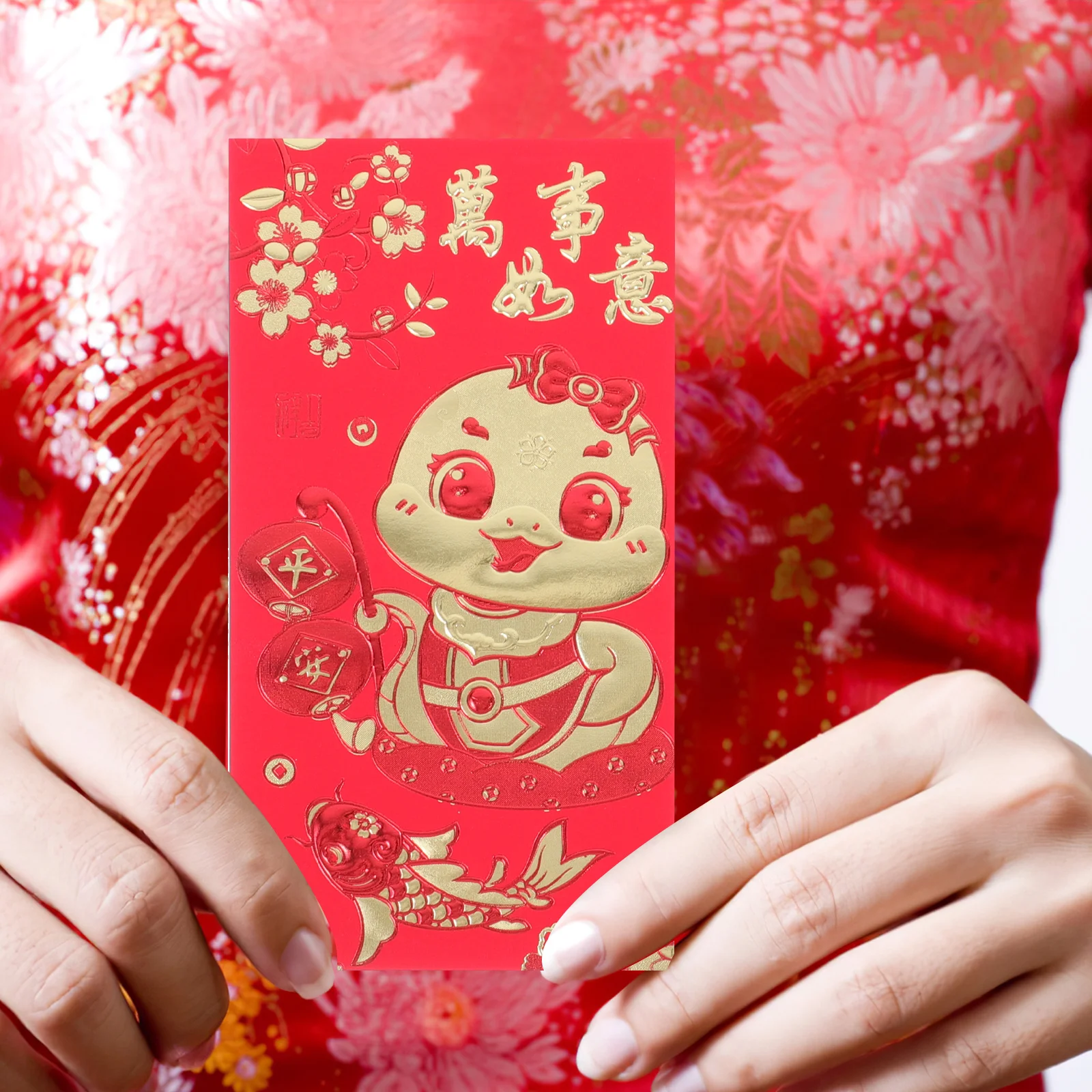 

36Pcs Snake Year Red Envelopes Spring Festival Luck Money Bags Lunar New Year 2025 Paper Red Packets Gift Packs Festive Decor