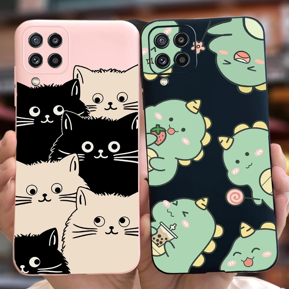 For Samsung Galaxy M32 4G Case SM-M325F Cute Cartoon Cover Soft Silicone Phone Case For Samsung M32 M 32 GalaxyM32 Fundas Bumper