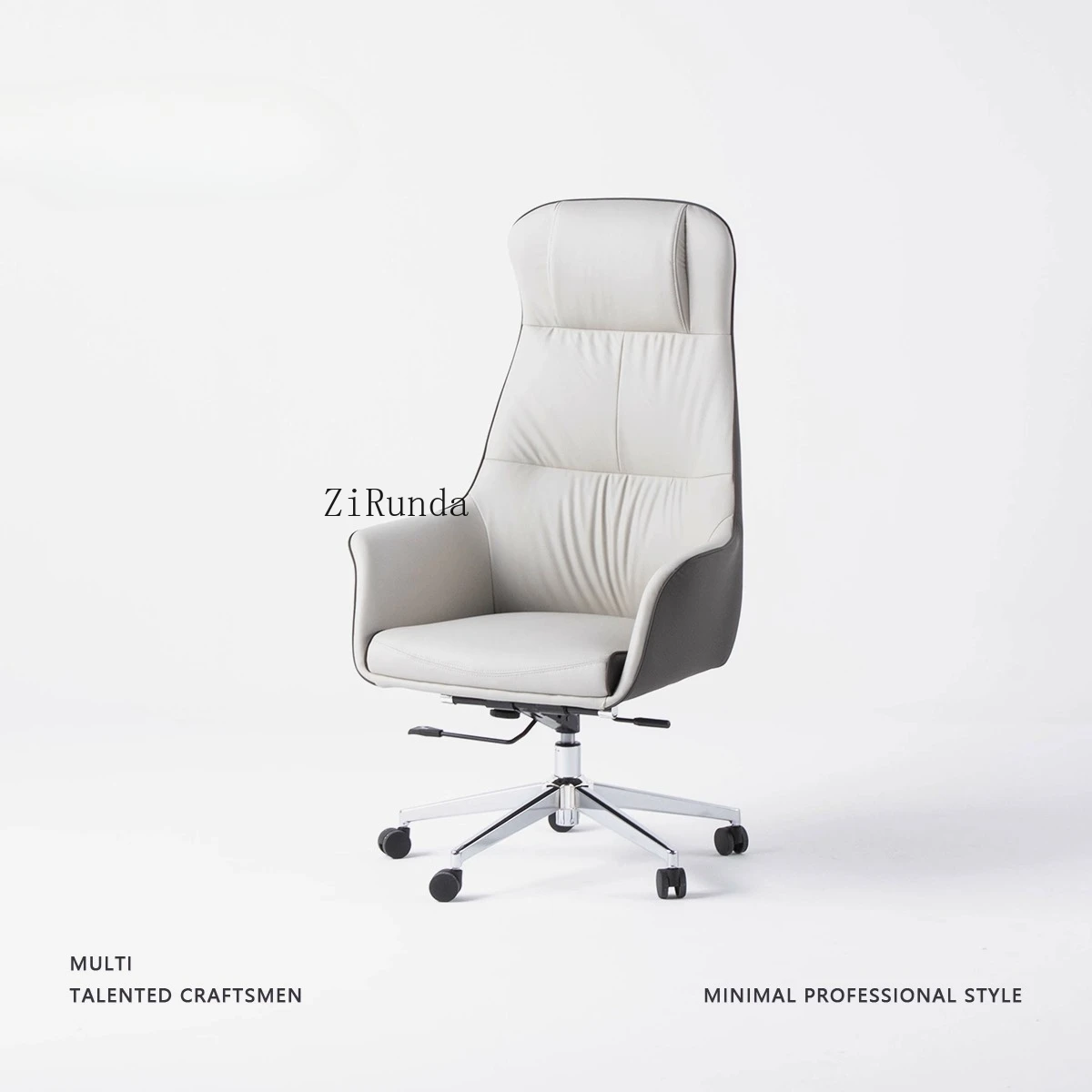 Hochwertiger ergonomischer Stuhl, Bürostuhl, Heimcomputer, Leder, Boss-Rückenlehne