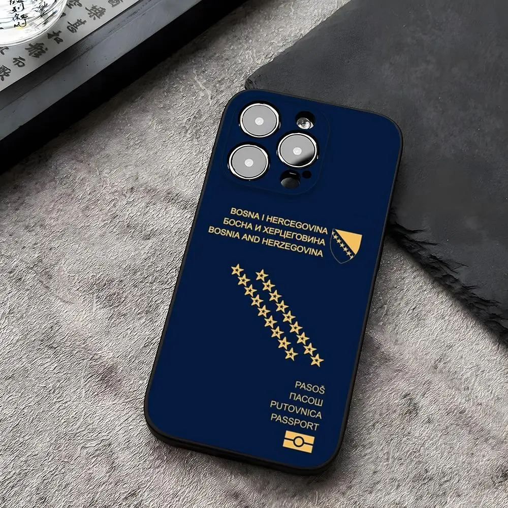 Bosnia Flag Funda for iphone 14 16 13 11 15ProMax 12 Pro Max Mini Xr Xs X 7 Plus Covers