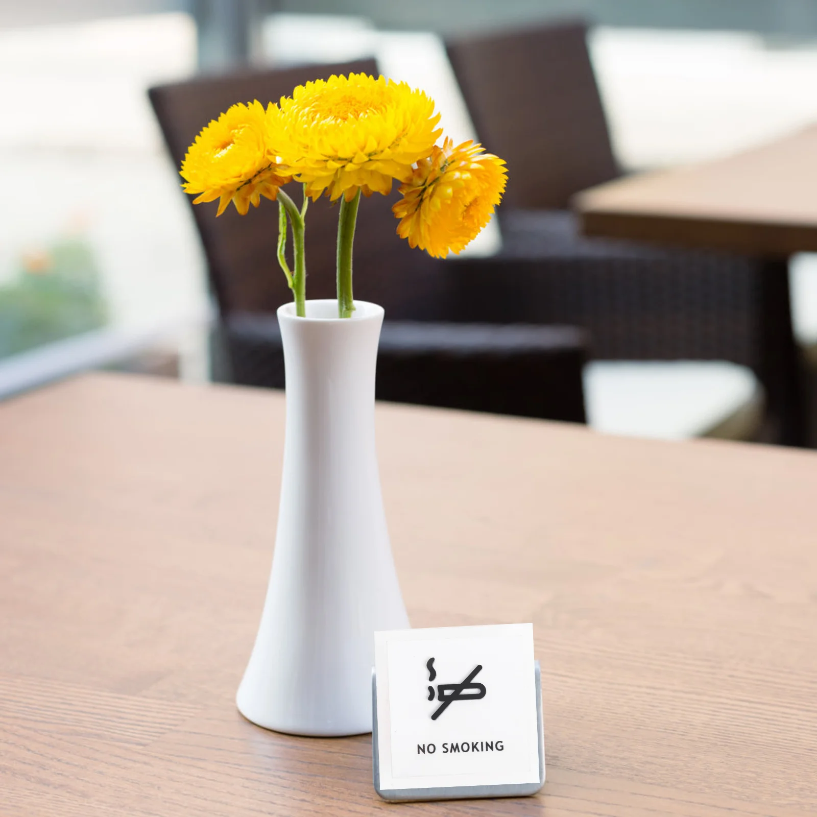 

No Smoking Sign Acrylic Waterproof Warning Board For Indoor Outdoor Use Home Office Hotel Restaurant Public Places No Smoking