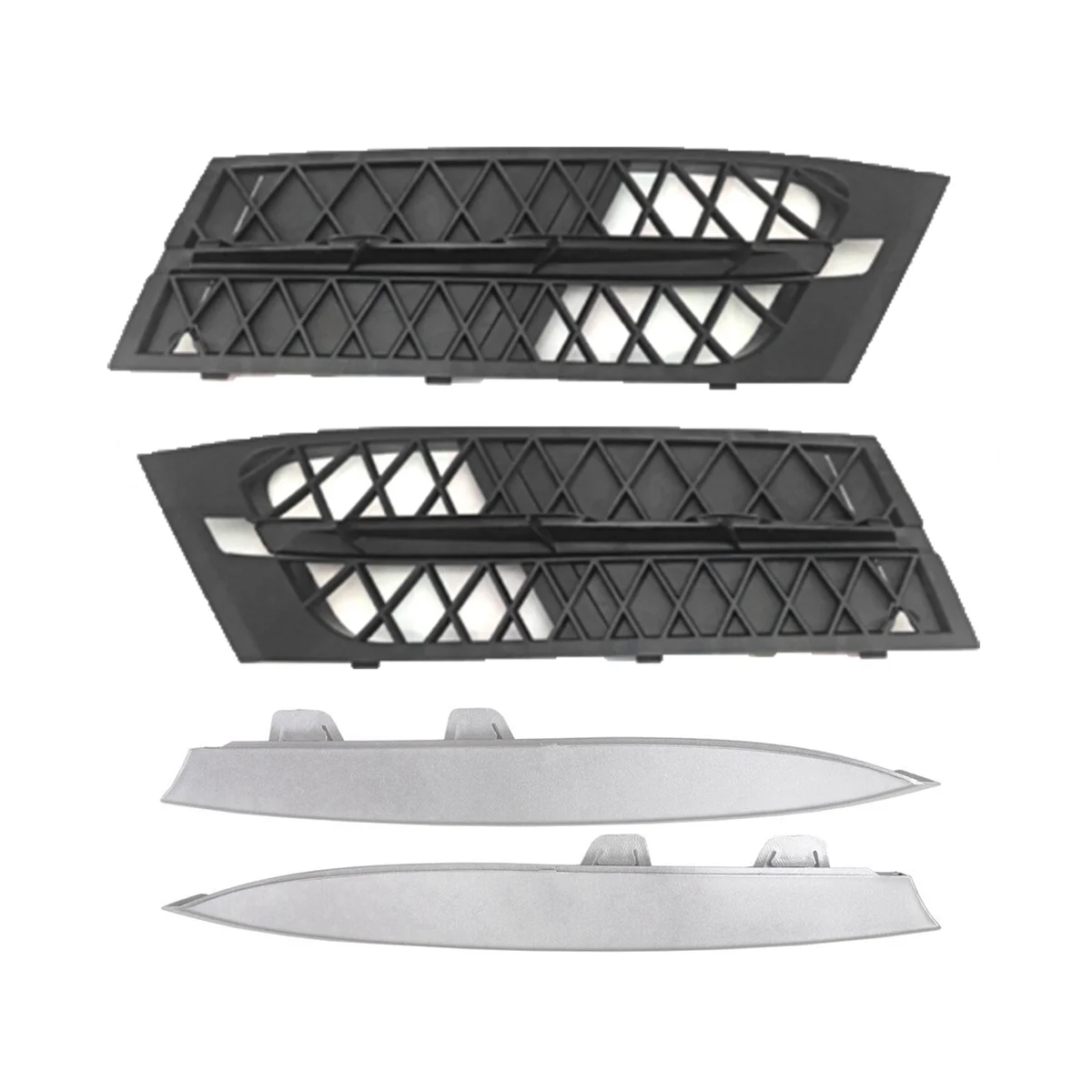 4Pcs Car Front Bumper Closed Outer Grille for BMW