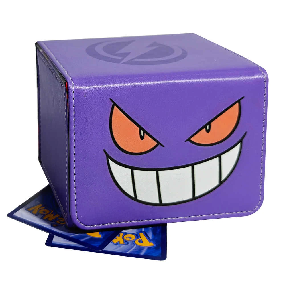 

Diy новый мультфильм Ptcg Gengar коробка для хранения карт Opcg Ws Ptcg Gengar кожаный ящик для хранения магнитных карт аниме карты подарочные игрушки