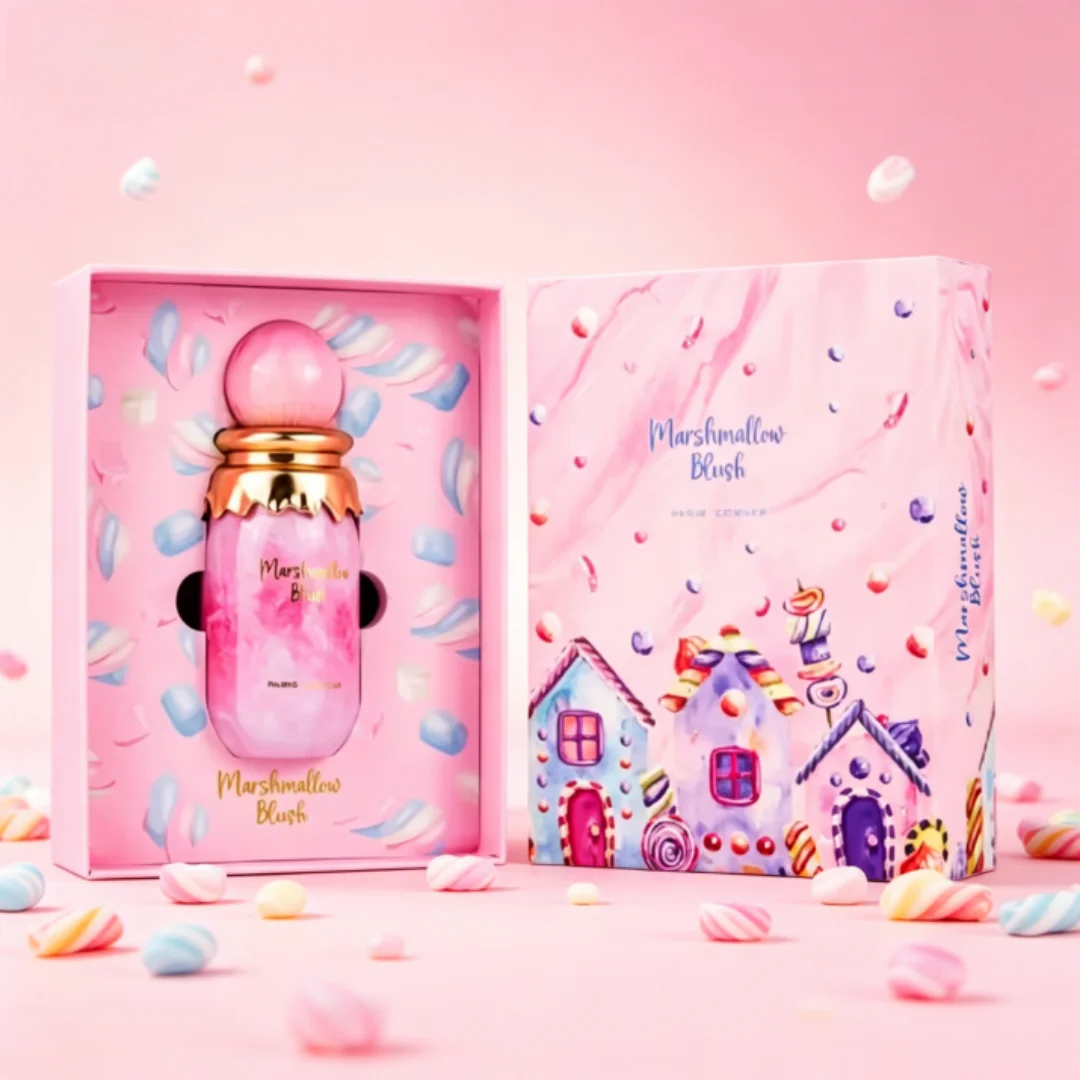 Brand Paris Corner Marshmallow Blush: Sweet Strawberry & Marshmallow Gourmand Perfume for Women, 3.4oz Long-Lasting Fragrance