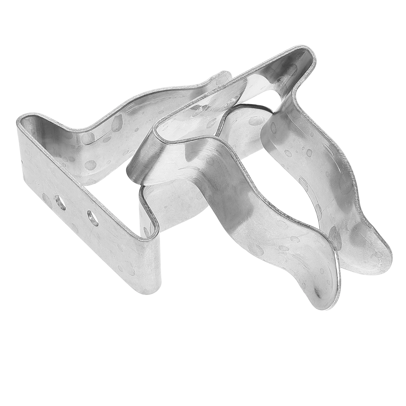 

2pcs Stainless Steel Ship Fixture Kayak Paddles Holder Deck-mounted Yacht Clip Universal Clamp For Canoes Outdoor Buckle