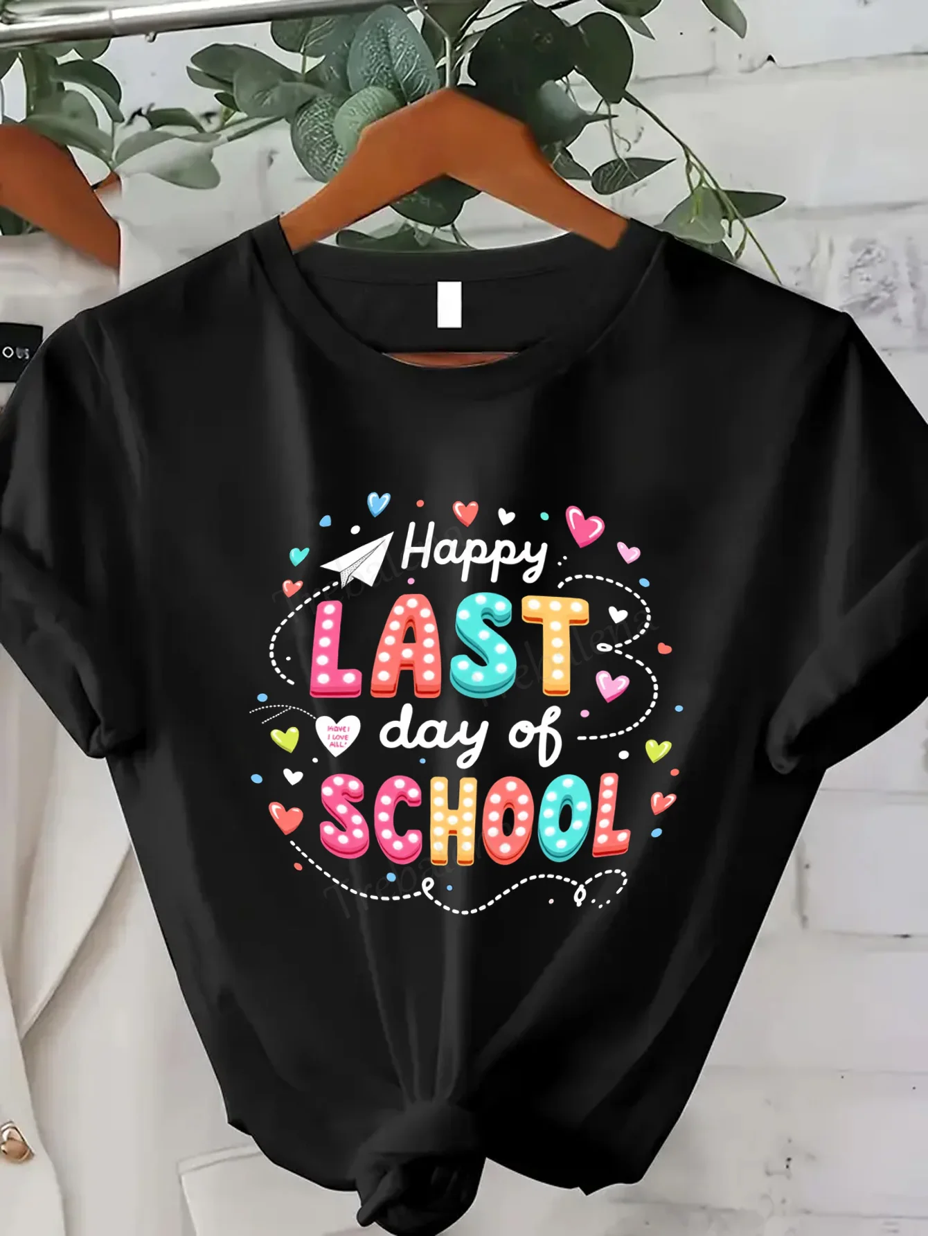 

Women T-shirt Happy Last Day of School Women's Tee - Fun & Festive