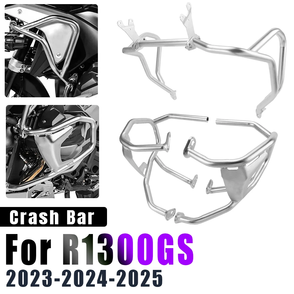 

Motorcycle Accessories Upper Lower Crash Bar Bumper For BMW R1300GS R 1300GS R 1300GS ADV 2023-2025 Engine Guard Frame Protector