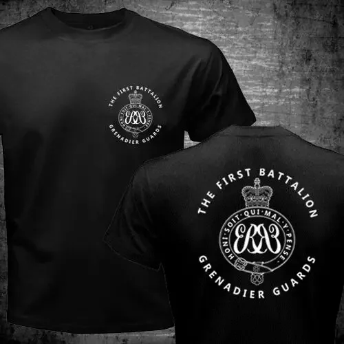 New 1st Battalion Grenadier Guards Royal UK British Army Military T Shirt. Short Sleeve 100% Cotton Casual T-shirts Loose Top