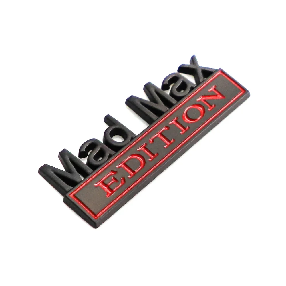 3D MAD MAX EDITION Leaf Plate Label Body Sticker Tail Sticker Car Modification Stickers Automobile Decoration Car Accessories