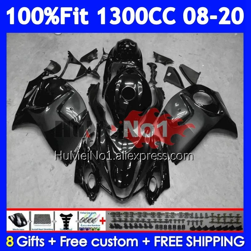 Fairing For SUZUKI Hayabusa GSXR-1300 GSXR 1300 128No.132 GSXR1300 08 Black grey 09 10 11 12 13 14 2015 2016 2017 2018 2019 2020