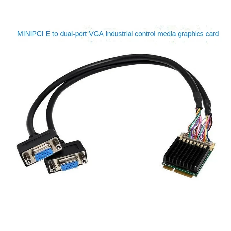 Mini PCIE to Dual Port VGA Embedded Image Application Multimedia 2D Graphics Card SM750