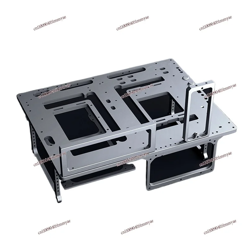 Simple water-cooled matx aluminum alloy portable itx rack, support 4090 open chassis