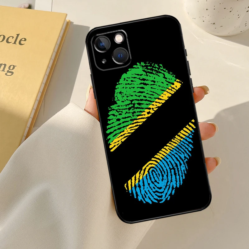 Tanzania National Flag Phone Case For iPhone 13 11 12 14 15 16 Pro Max Mini Plus X XS MAX XR Soft Cover