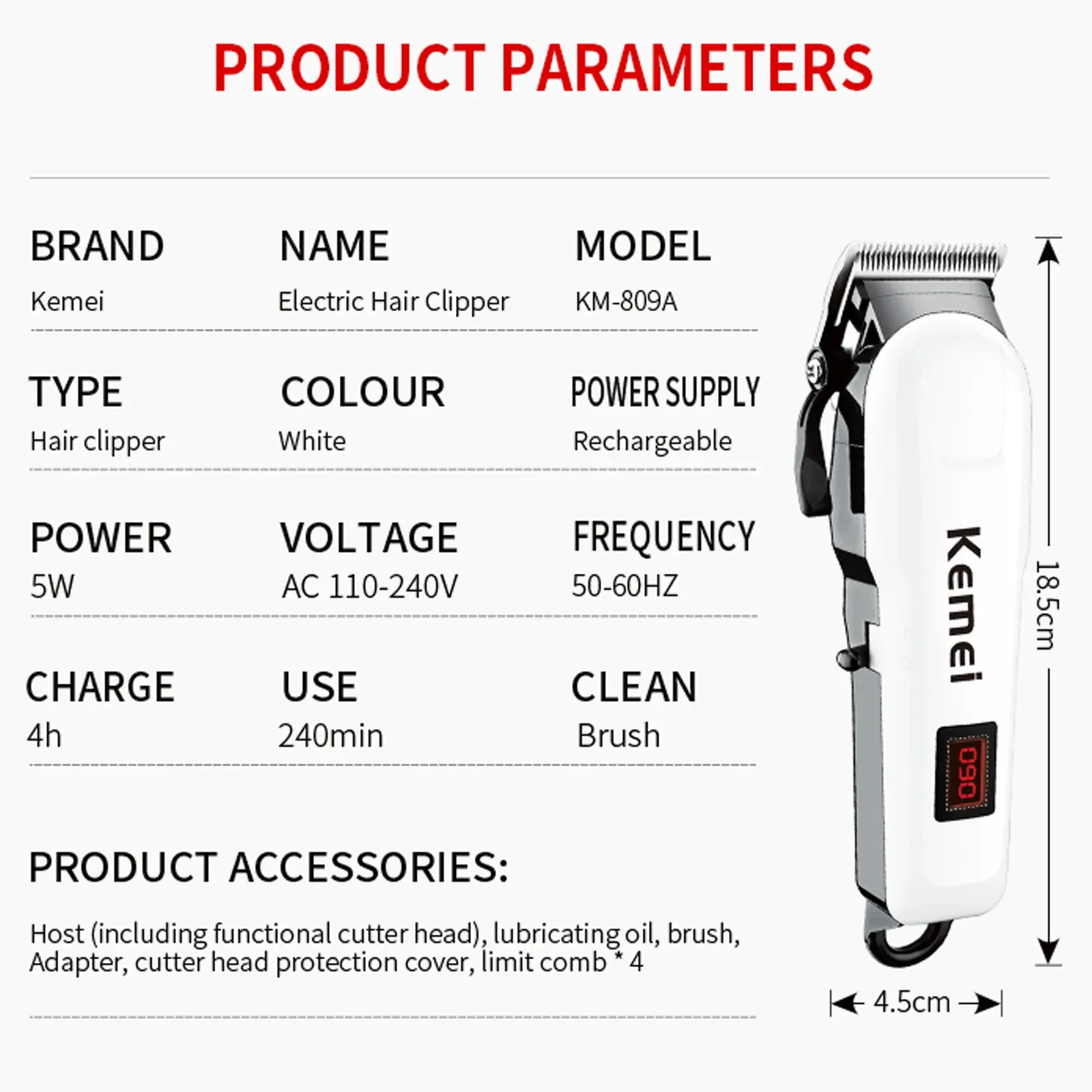 Multi-functional mini electric hair salon professional cordless hair clipper trimmer hair shavers