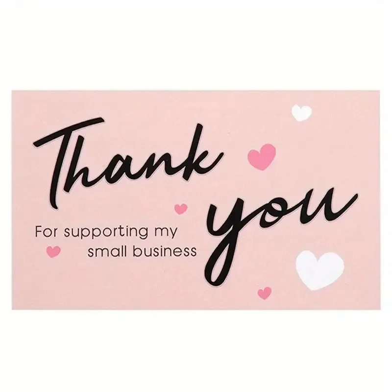 30/50 Pcs Thank You Card Business Card Order Thank You Party Card for your support Small card Thank you