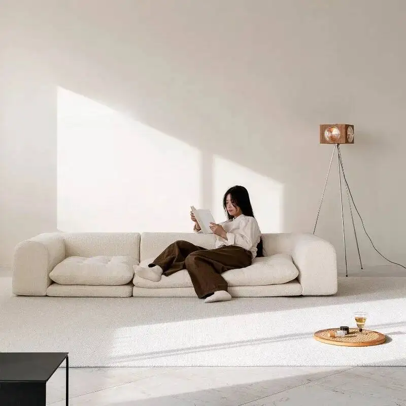 

Напольный бархатный белый диван-реклайнер, эстетический новый шезлонг, диван для гостиной, секции без костей, диван Wohnzimmer, мебель для дома