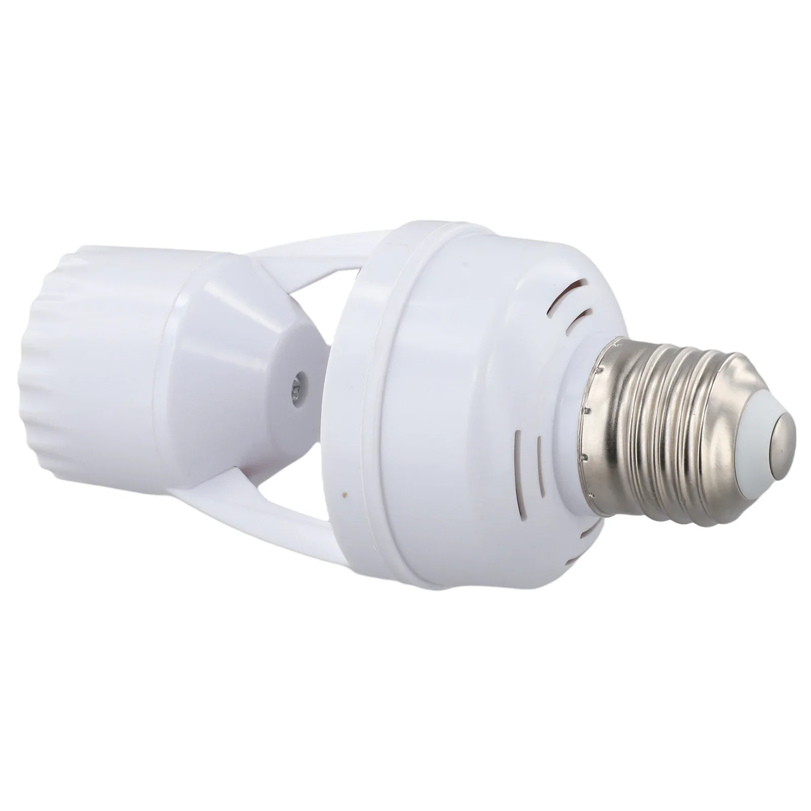 For Home Automation Intelligent PIR Sensor Lamp Holder Smart Lamp Holder White Sturdy PC Material Automatic Motion Detection