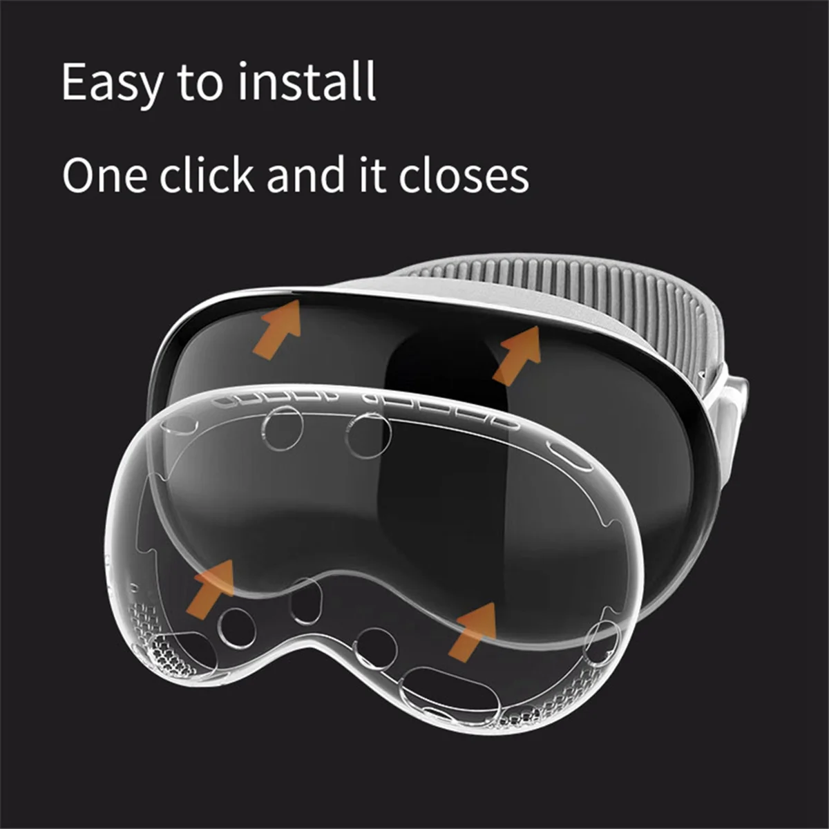 

Комплект чехлов для Vision Pro, силиконовый чехол для питания, очки VR, пылезащитный наглазник, ТПУ, многофункциональные удобные аксессуары VR B & A22K